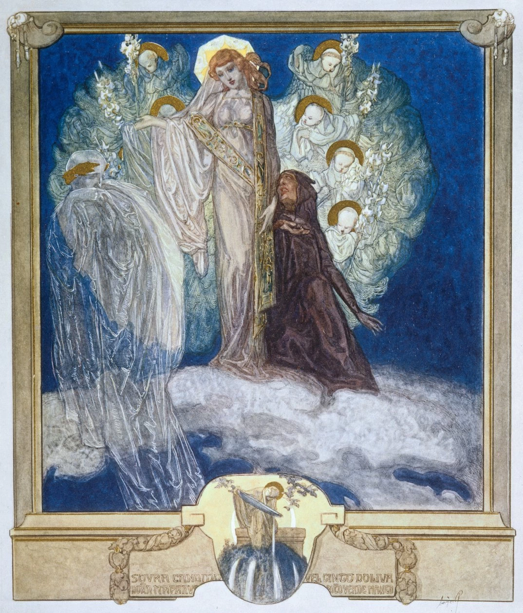 Illustrazione dalla Divina Commedia di Dante, Purgatorio, Canto XXX 1